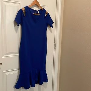 PinkBlush blue maternity cocktail dress